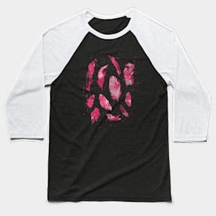 Pink Feathers Baseball T-Shirt